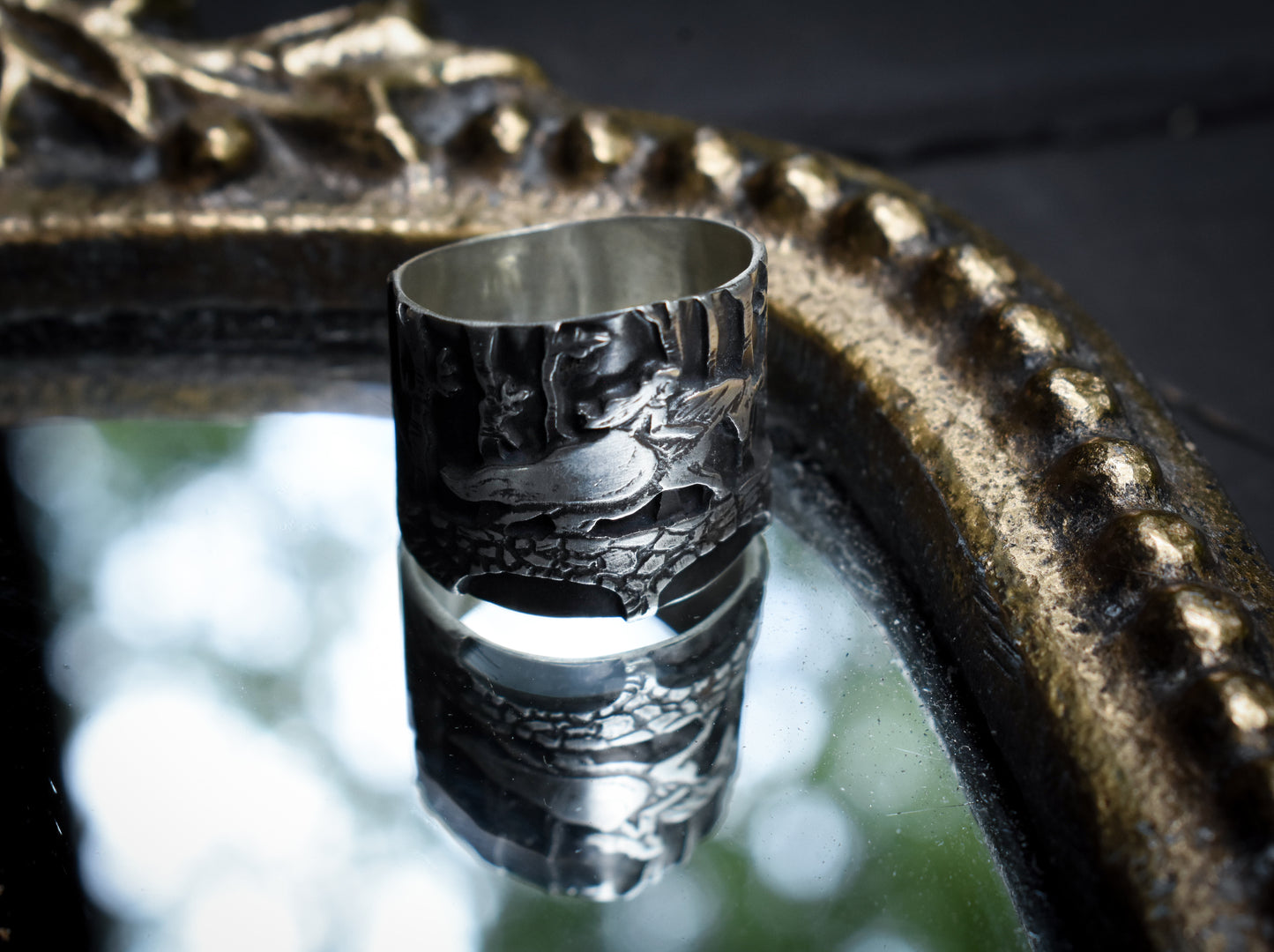 Lady Of The Forest - Sterling Silver Ring | Size 9 US