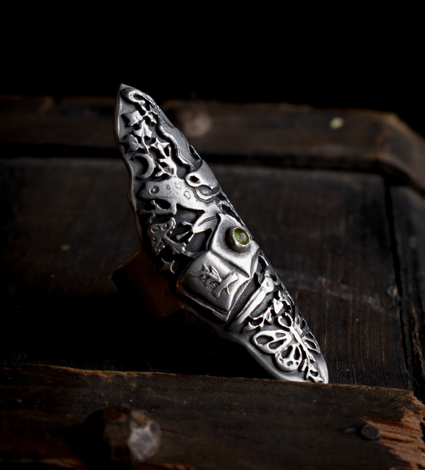 Herbology Witch Ring 6 3/4 US | Sterling Silver