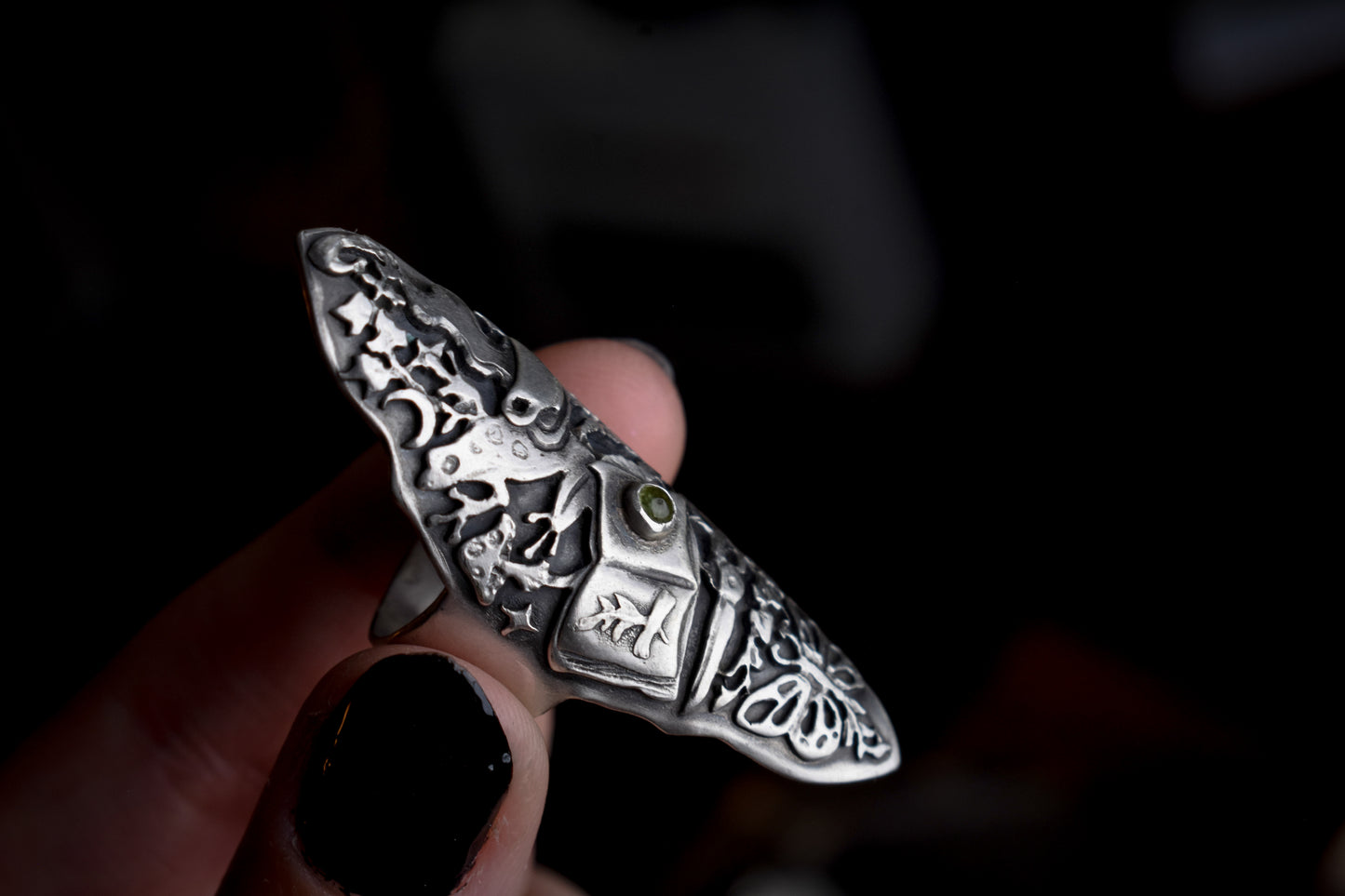 Herbology Witch Ring 6 3/4 US | Sterling Silver