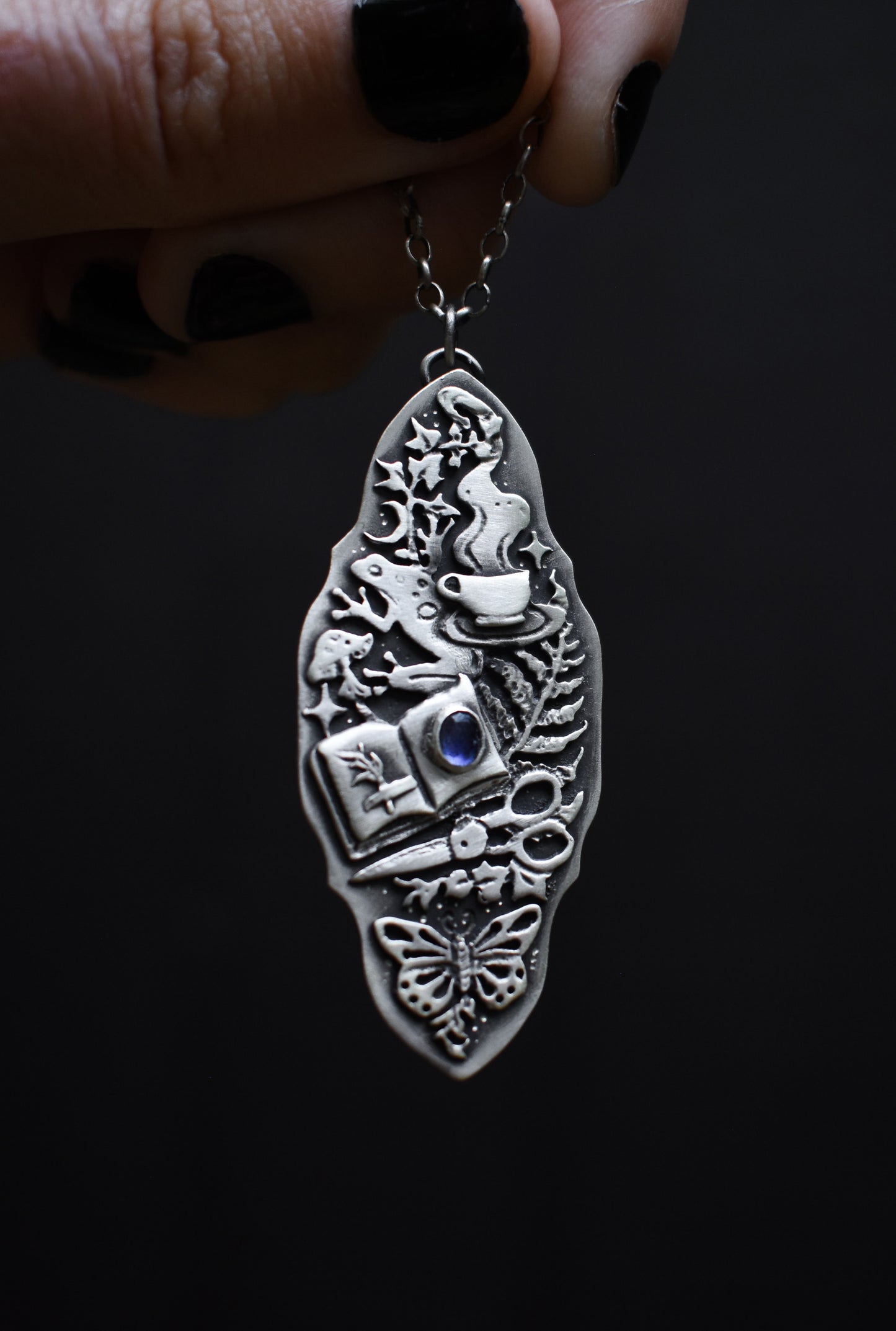 Herbology Witch Necklace | Sterling Silver