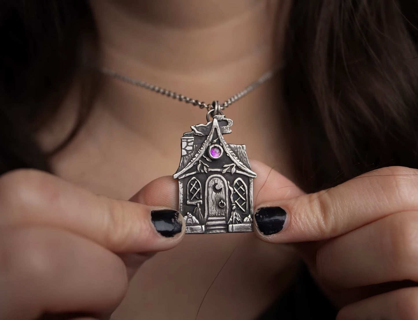 Witche's Cottage, Amethyst - Sterling silver