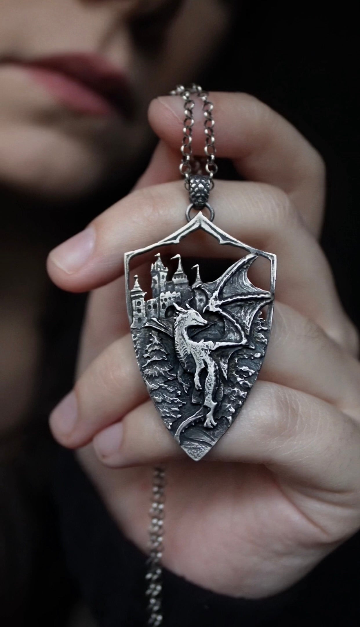 MADE TO ORDER - Dragon Rider - Sterling silver