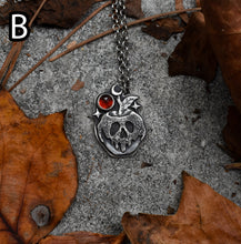 Load image into Gallery viewer, Candied Poison Apples, Garnet, Sterling silver.
