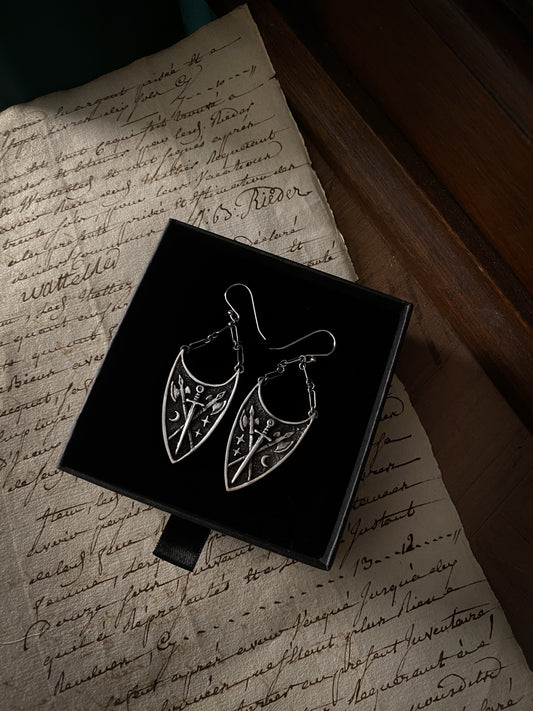 MADE TO ORDER- Armory Earrings - Sterling silver.