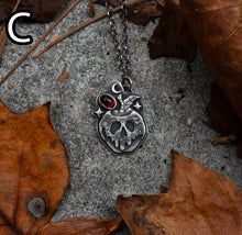 Load image into Gallery viewer, Candied Poison Apples, Garnet, Sterling silver.
