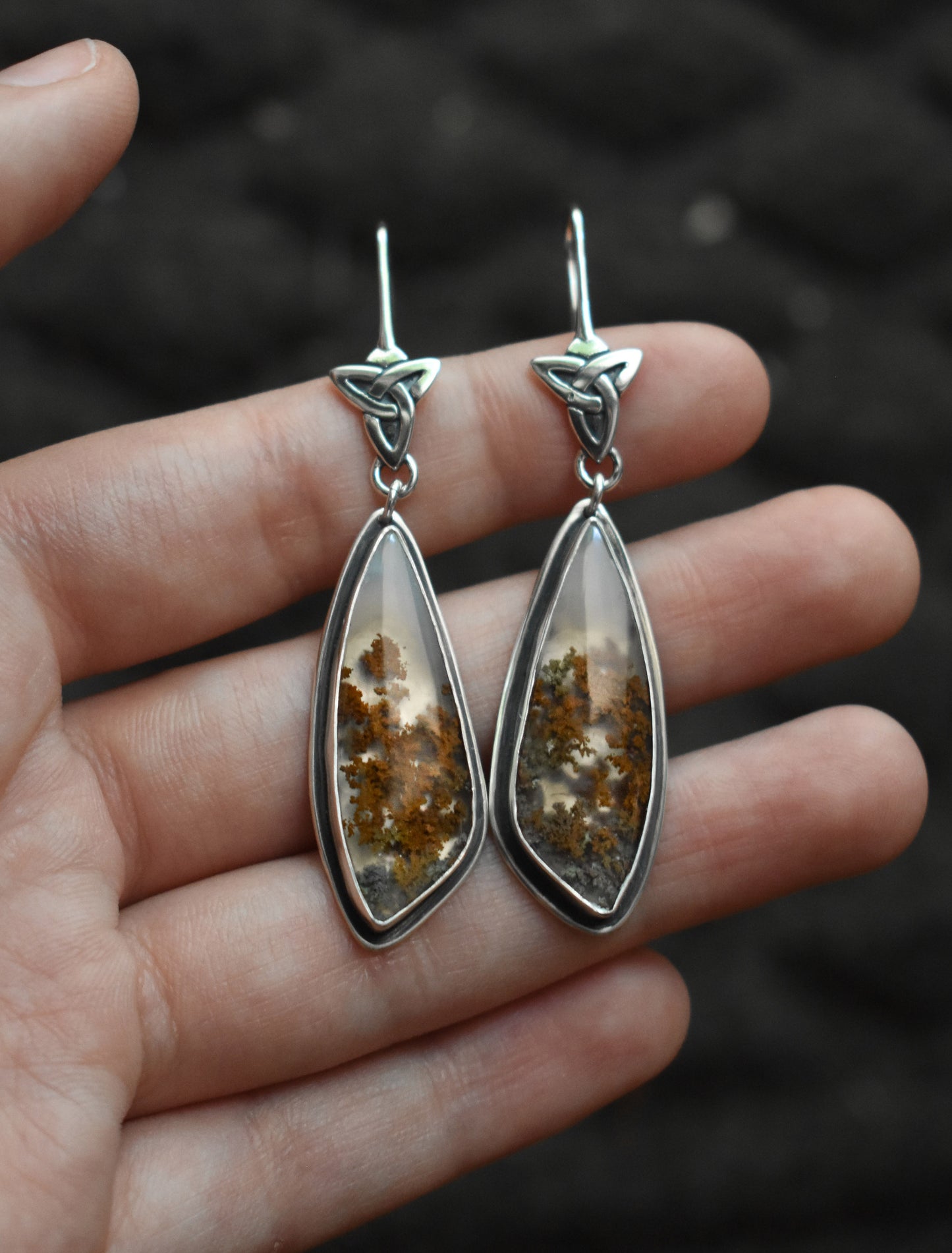 The Scottish Highlands Earrings - Sterling silver.