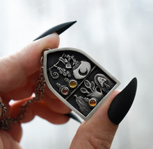 Load image into Gallery viewer, Kitchen Witch Shelf, Tourmaline, Hessonite Garnet, Citrine. Sterling silver.
