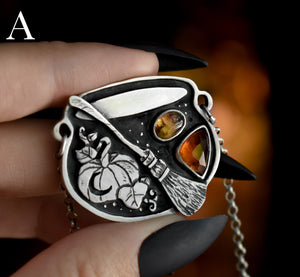 Autumnal Cauldrons, Sterling silver.