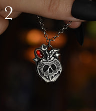 Load image into Gallery viewer, Candied Poison Apples, Garnet, Sterling silver.
