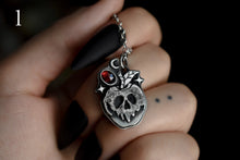 Load image into Gallery viewer, Candied Poison Apples, Garnet, Sterling silver.
