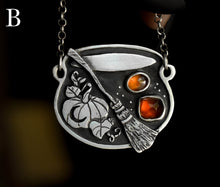 Load image into Gallery viewer, Autumnal Cauldrons, Sterling silver.
