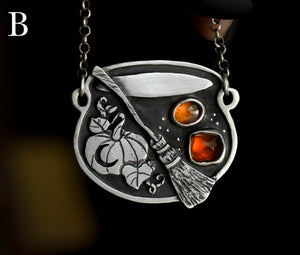 Autumnal Cauldrons, Sterling silver.