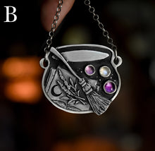 Load image into Gallery viewer, Witchy Cauldrons, Sterling silver.
