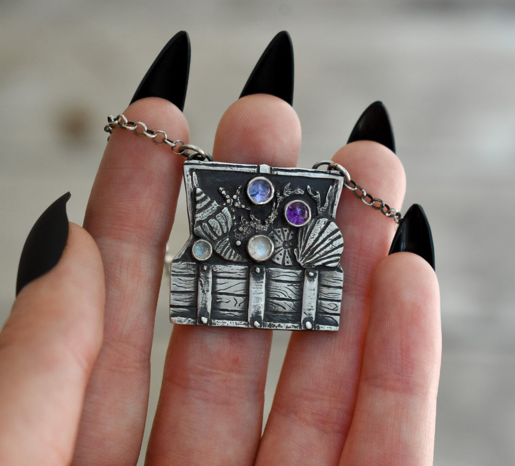 Mermaid Treasure, Sterling silver.