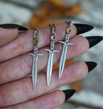 Load image into Gallery viewer, Autumn Fantasy Swords, Sterling silver.

