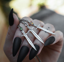 Load image into Gallery viewer, Autumn Fantasy Swords, Sterling silver.
