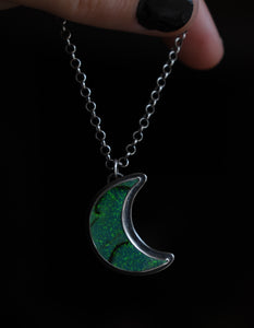 Witchy Moon, Monarch Opal, Sterling silver.