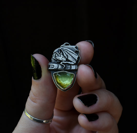 A Study Of Dragons - Tourmaline | Sterling Silver Necklace