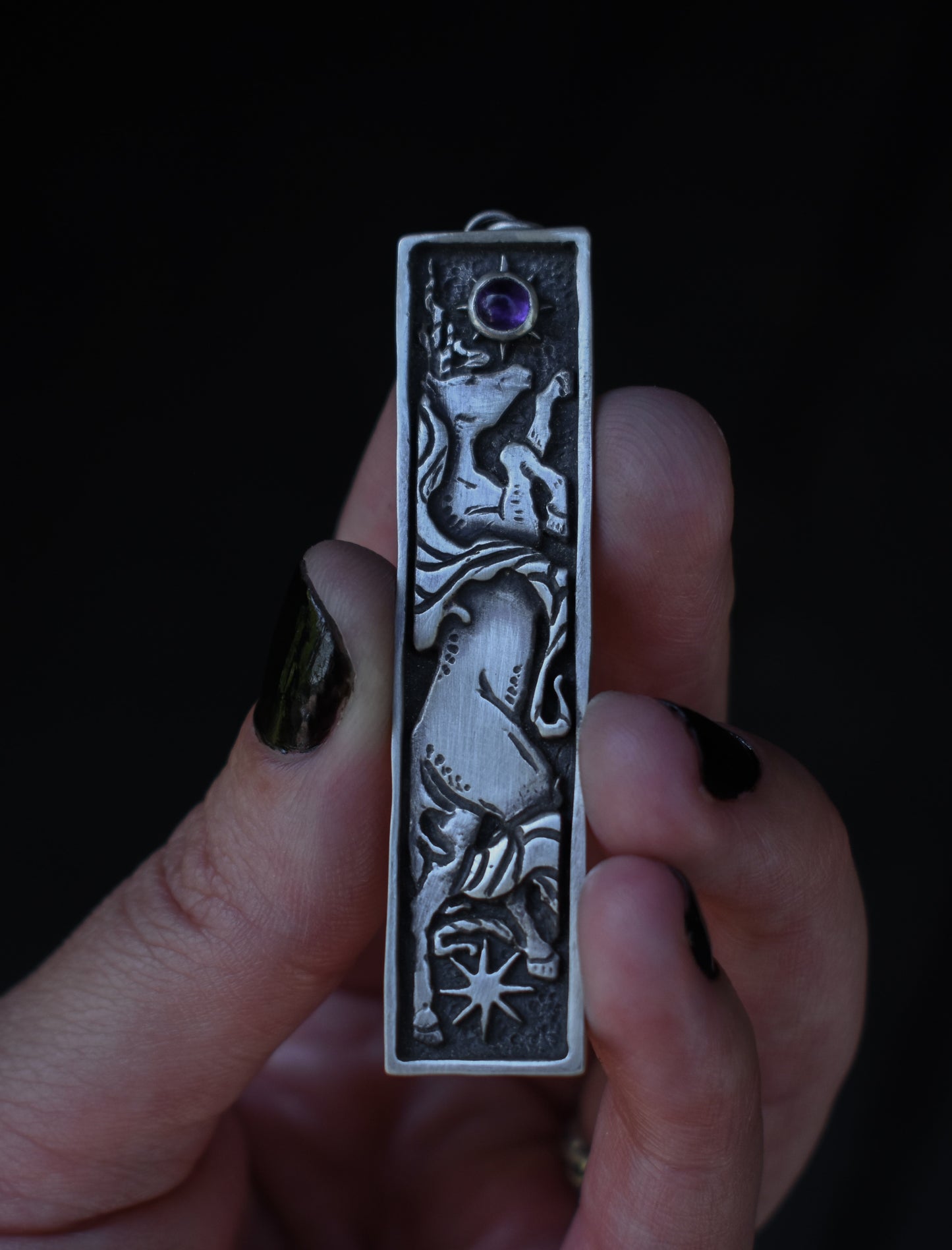 Medieval Unicorn Necklace - Sterling Silver