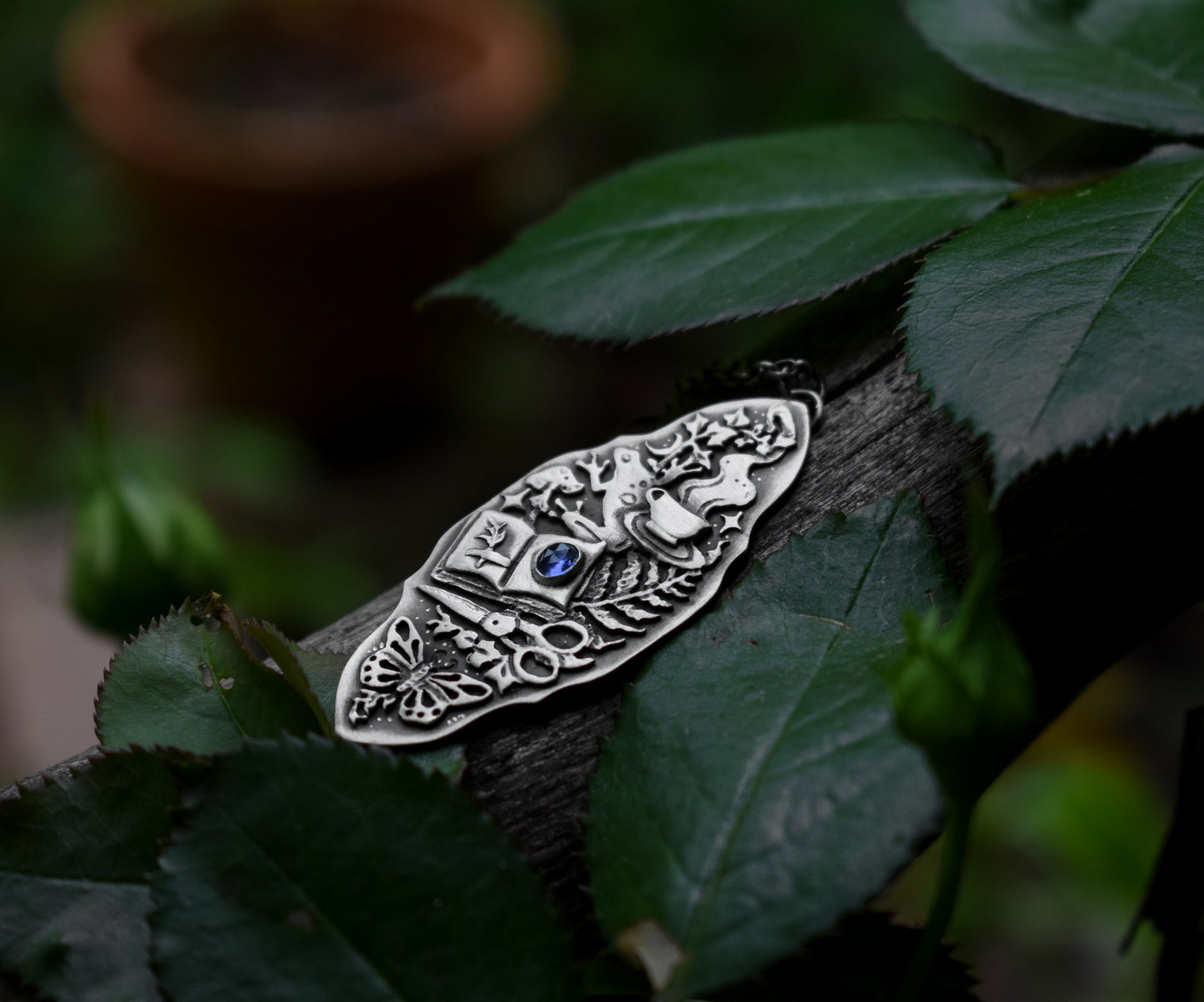 Herbology Witch Necklace | Sterling Silver