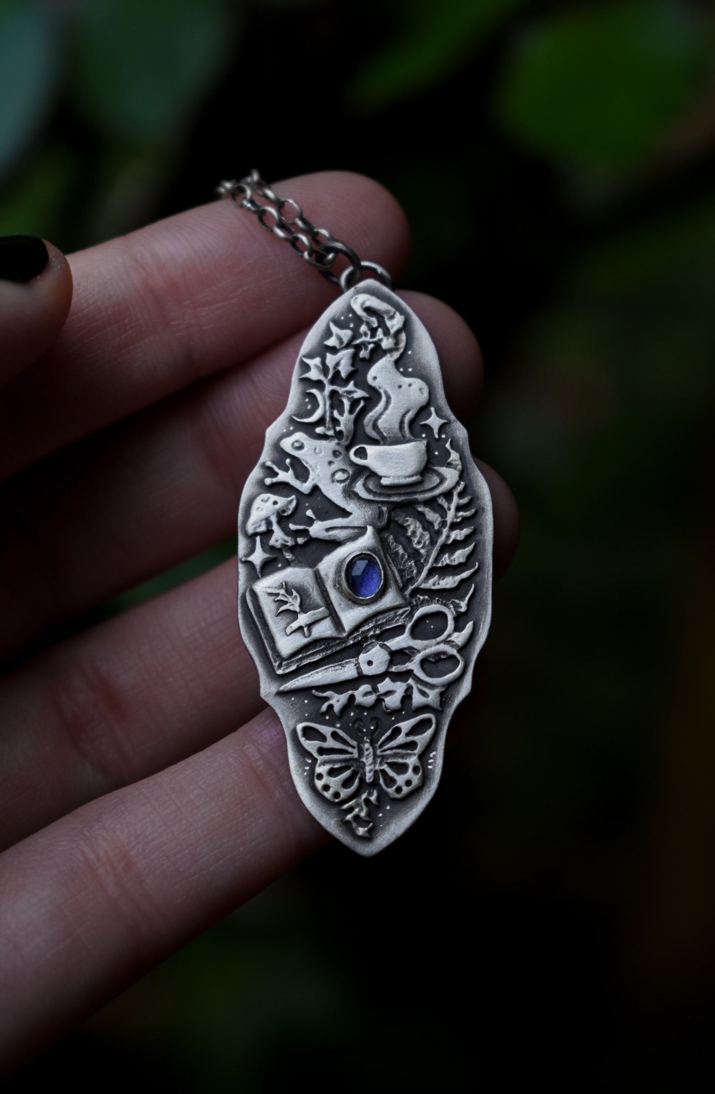Herbology Witch Necklace | Sterling Silver