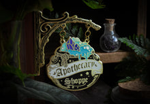 Load image into Gallery viewer, Apothecary Shoppe Sign-Enamel Pin
