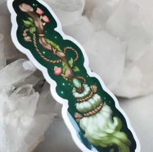 Witch Broom-Vinyl Sticker