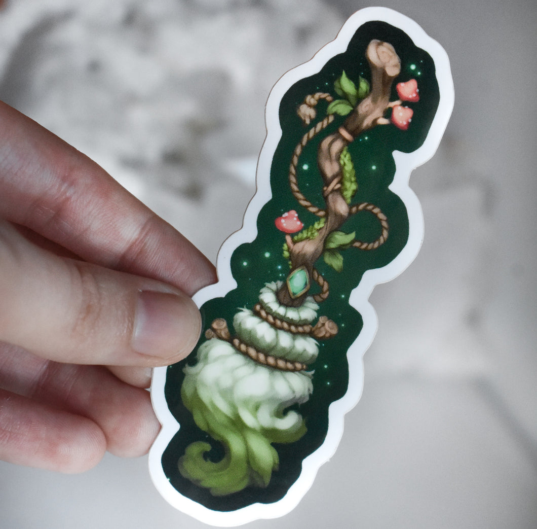 Witch Broom-Vinyl Sticker