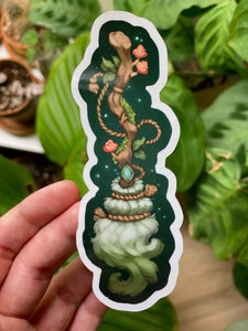 Witch Broom-Vinyl Sticker